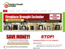 Tablet Screenshot of fireplacedraughtexcluder.com